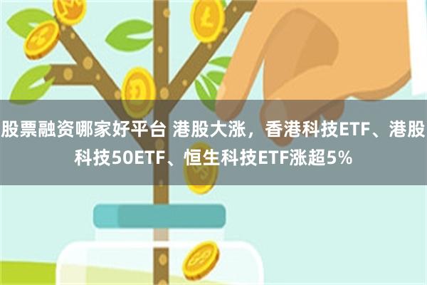 股票融资哪家好平台 港股大涨，香港科技ETF、港股科技50ETF、恒生科技ETF涨超5%