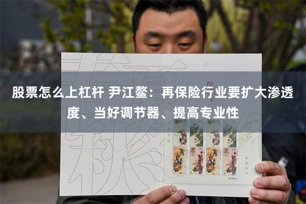 股票怎么上杠杆 尹江鳌：再保险行业要扩大渗透度、当好调节器、提高专业性