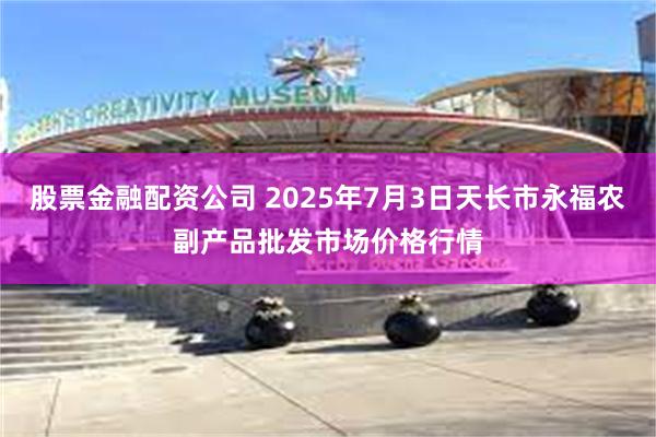 股票金融配资公司 2025年7月3日天长市永福农副产品批发市场价格行情