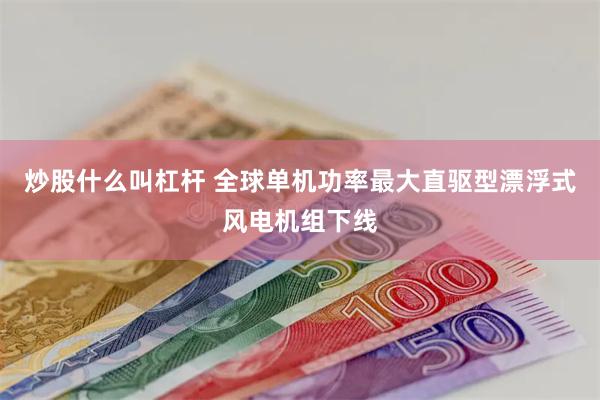 炒股什么叫杠杆 全球单机功率最大直驱型漂浮式风电机组下线